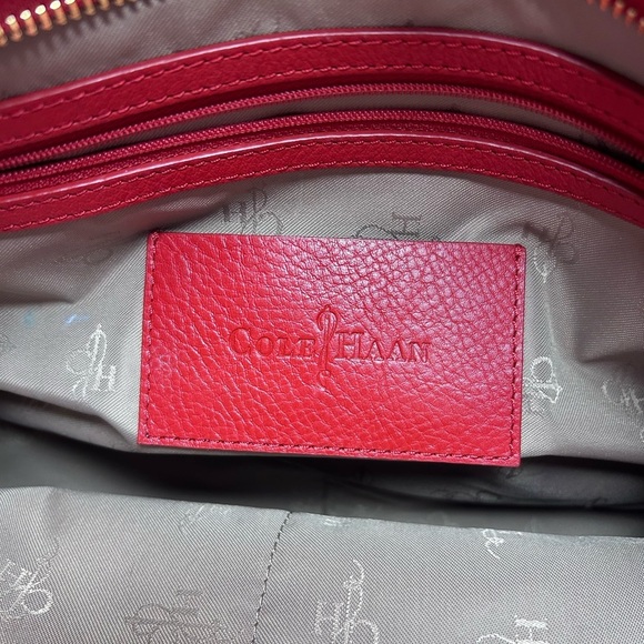 Cole Haan red leather tote bag - Picture 5 of 10
